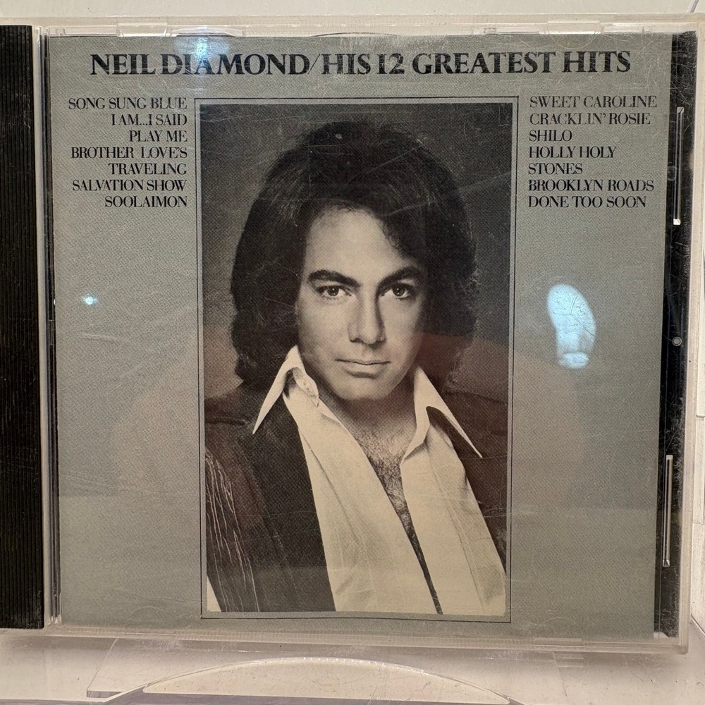 Neil Diamond His 12 Greatest‎ Hits CD MCAD-37252 MCA Records Sweet Caroline 1985